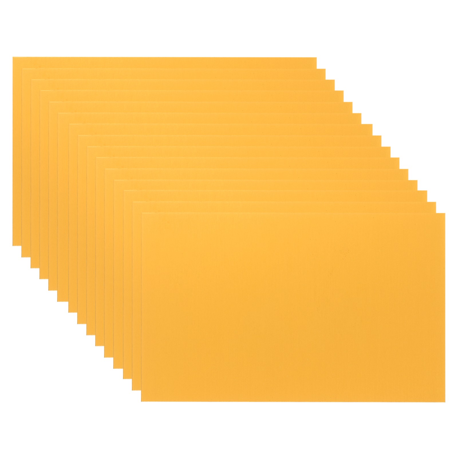 2.1×3.3 Inch Anodized Aluminum Sheet Metal, 15Pcs Laser Plates Engraving, Yellow