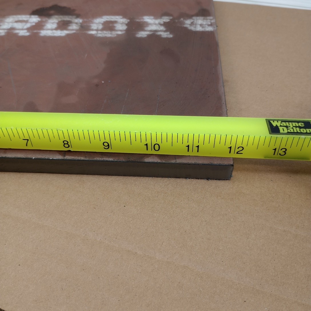 1/2″ AR500 Steel Plate 12″X 12″ Hardox 500 TUF Hardened Plate .5″ Thick