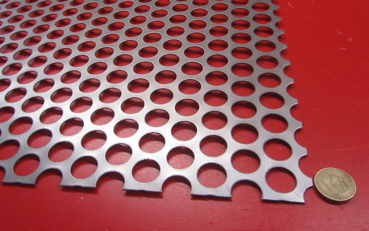 Perforated Staggered Steel Sheet .060″ Thick x 24″ x 24″, .750″ Hole Dia.