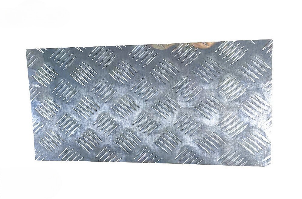 10″x20″ Polished Silver 5 Bar Tread Aluminum Plate Durable Outdoor Grade