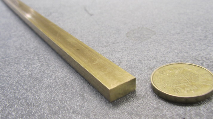 385 Brass Flat Bar 1/4″ Thick x 1/2″ Wide x 4 Foot Length