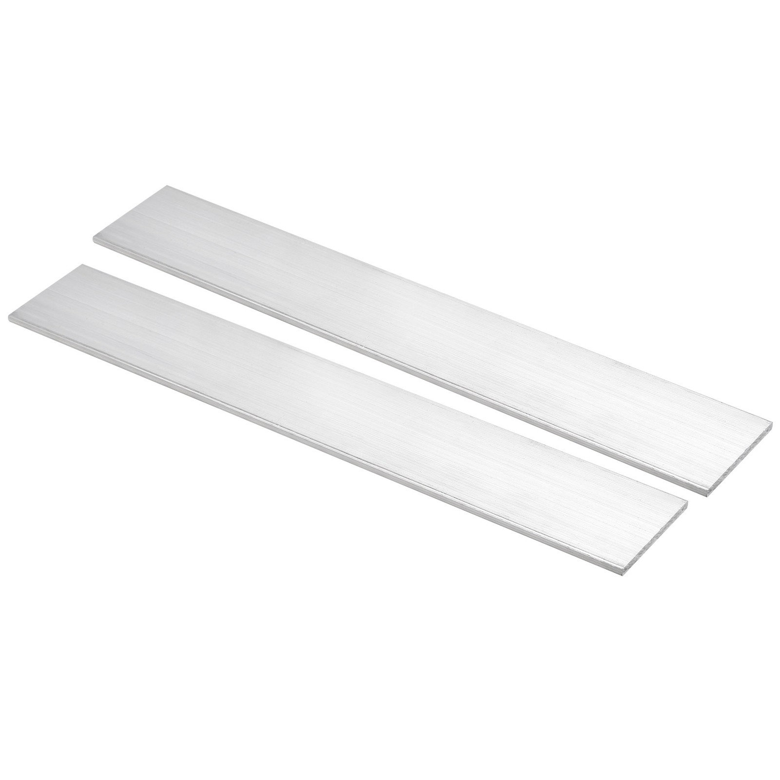 2Pcs 12″x2″x1/8″ Aluminum Flat Bar Brushed Finish Trim Strip Sheets
