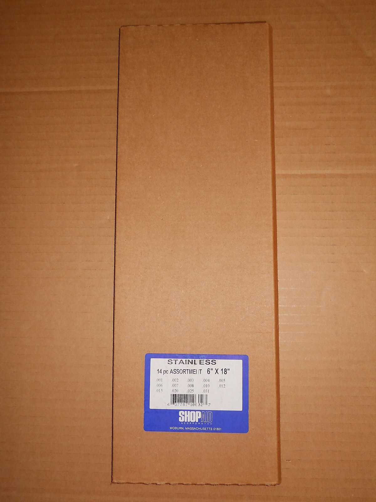 ShopAid 14 pc Stainless Steel Shim Stock Assortment 6″ x 18″ .001″ – .031″ NEW