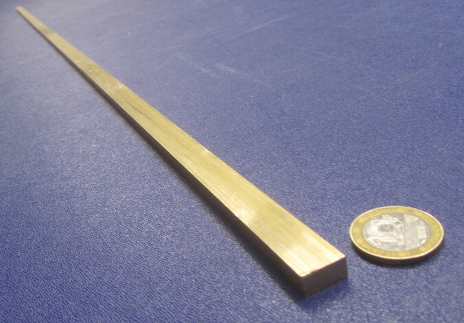 385 Brass Flat Bar 1/4″ Thick x 1/2″ Wide x 4 Foot Length