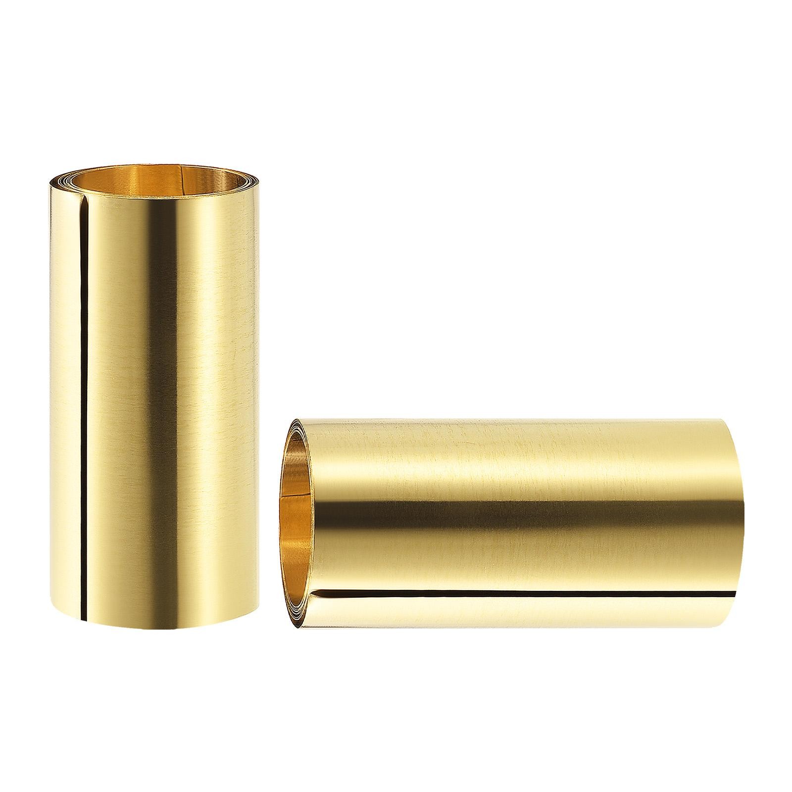 1000x100x0.1mm(LxWxT) Brass Sheets – 2Pack – Good for Making Machinery