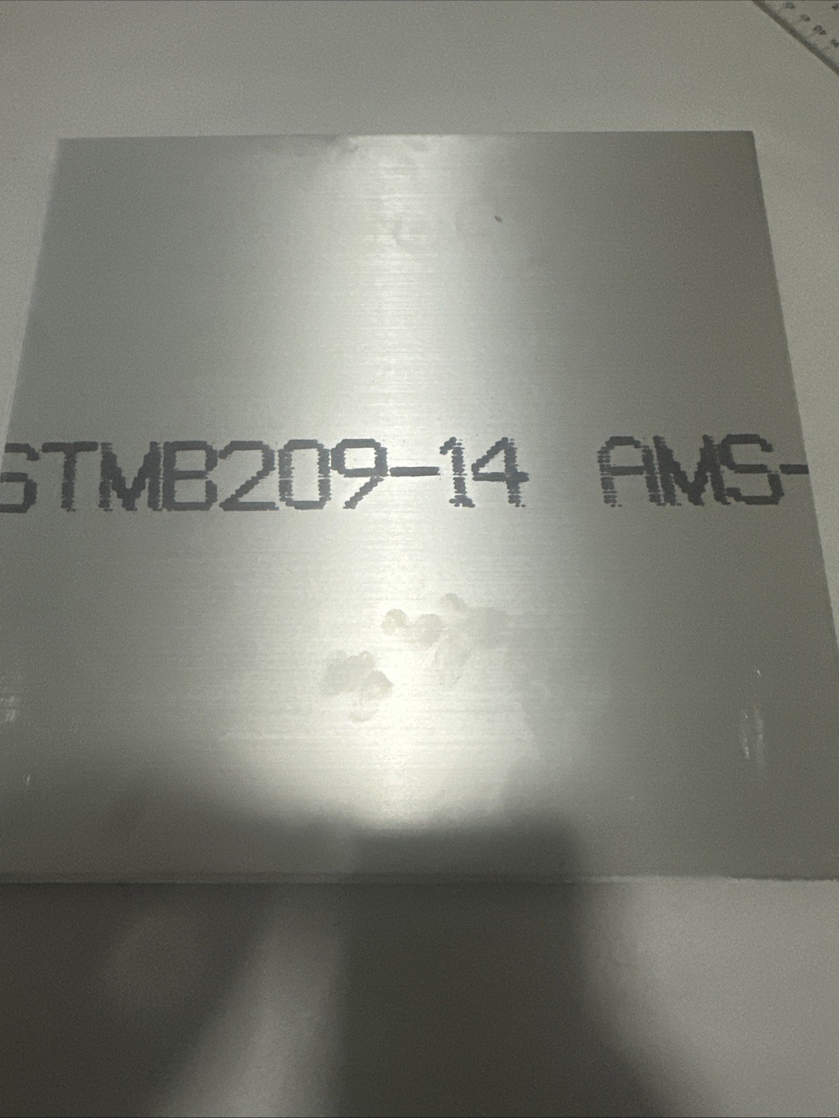 ASTM B209-14 Aluminum Plate 12” x 12” x 1/4” Open Box CNC Mill Stock