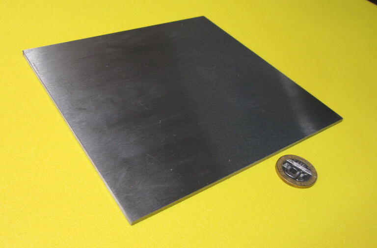 4140 Ground Carbon Steel Sheet, 1/8″ (+/-.001″) x 6″ Wide x 6″ Length