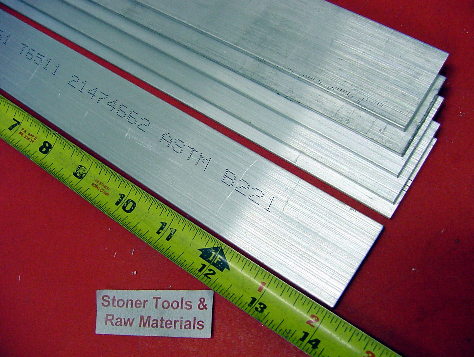 6 Pieces 1/4″ X 1-1/2″ ALUMINUM 6061 FLAT BAR 14″ long T6511 Extruded Mill Stock