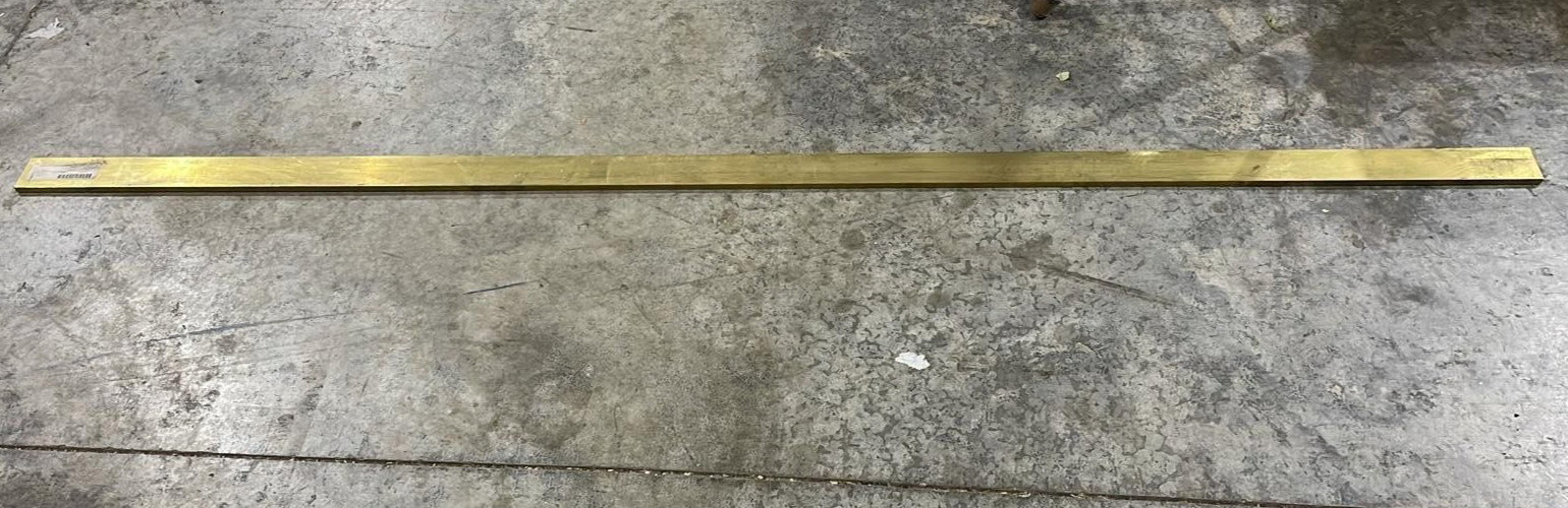 Brass Rectangle Bar 0.375″ x 2″ x 144″ 360-H02 Extruded -Part #: 1457