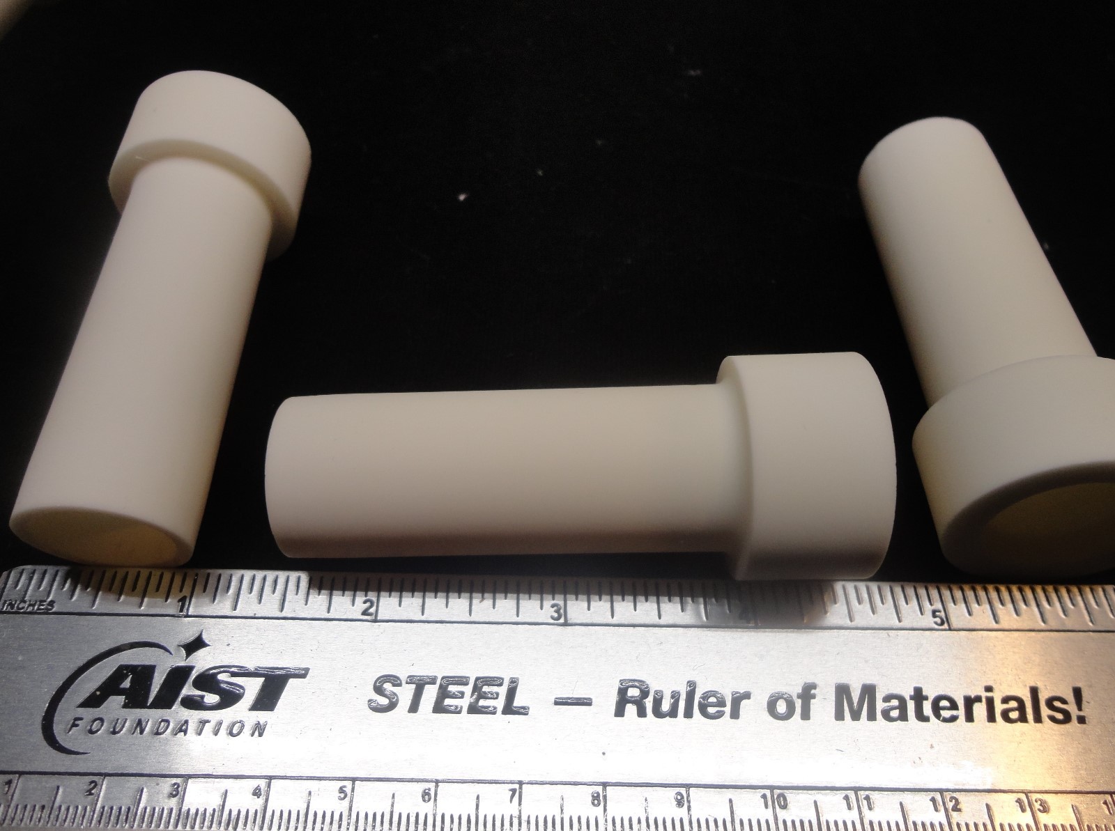 PAIR OF ISO PRESSED HIGH ALUMINA STEPPED BUSHING INSULATORS No.: 219
