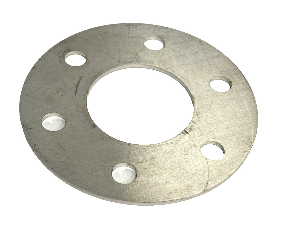 6-hole Stainless Steel Shim Round Spacer Plate 5-1/4OD x 2-1/4ID x 0.11″ Thk