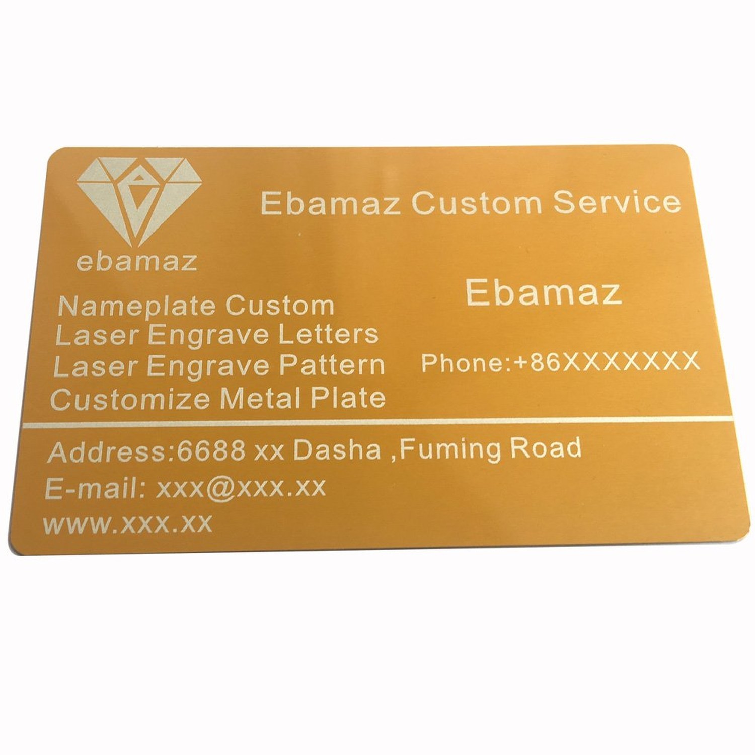 Thin 100PCS Aluminum Alloy Metal Card Plate 3.4 X2.13X0.008 inch for Laser En…