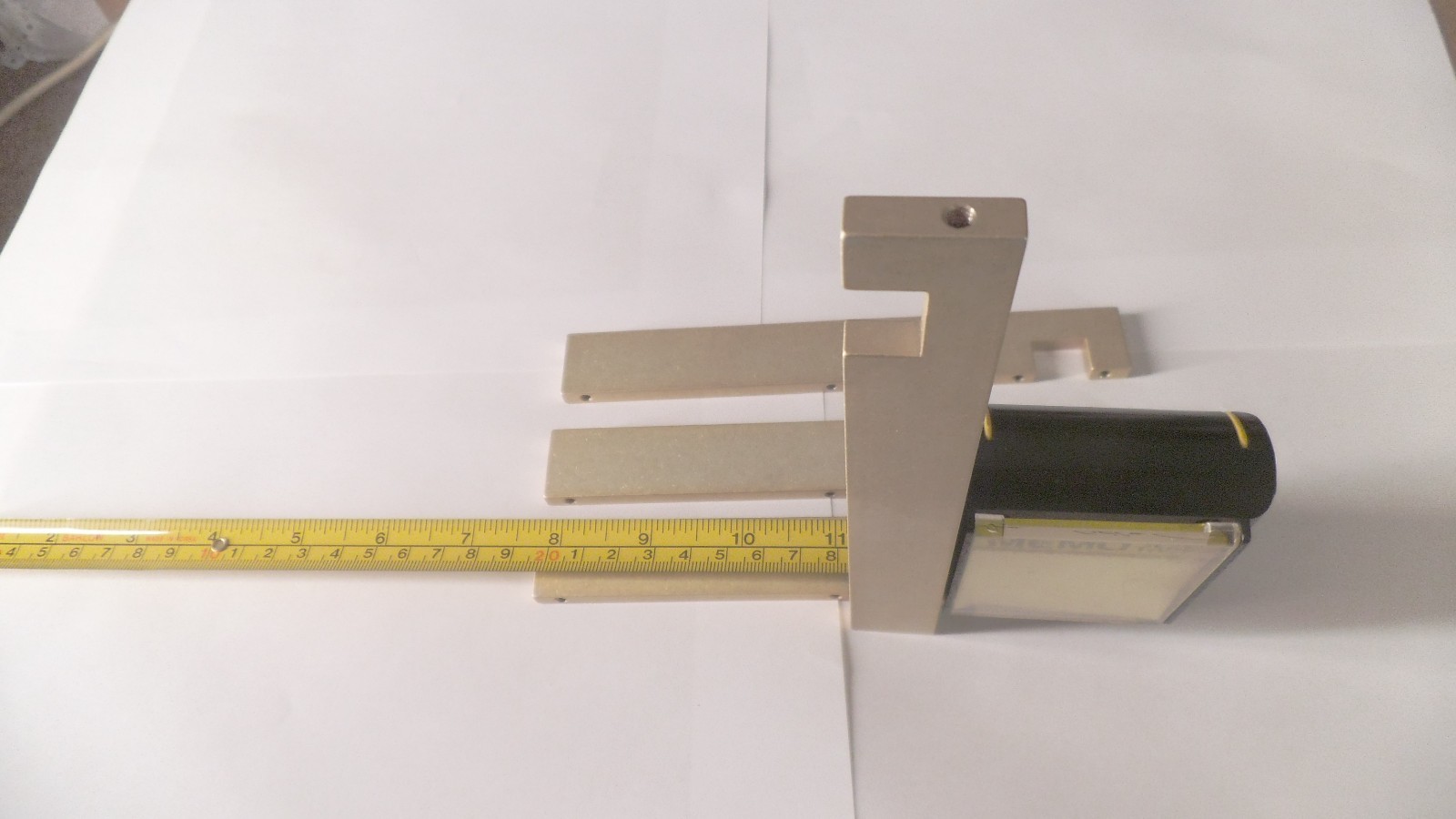 Lot of 4 pcs Aluminum bar stock yellow chromate plated, 6-3/4″ x 7/8″ x 1/4″