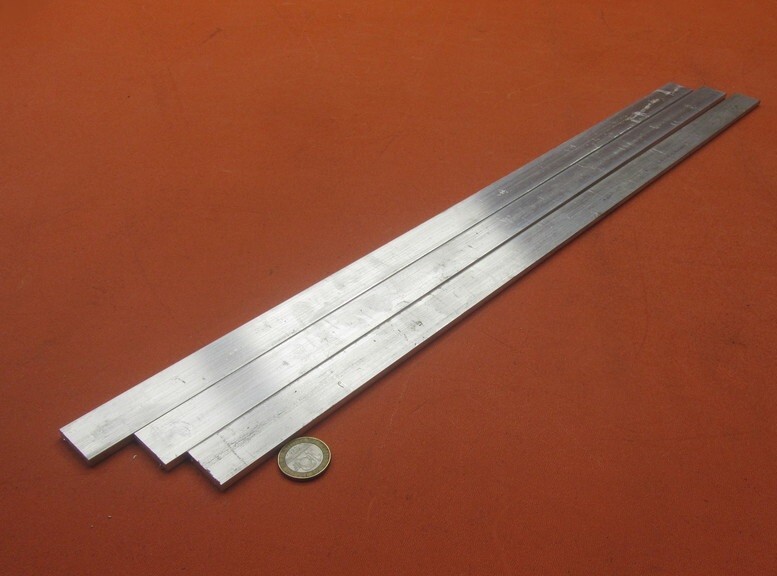 6061 T651 Aluminum Bar, 3/16″ (.187″) Thick x 1.0″ Wide x 24″ Length, 3 units