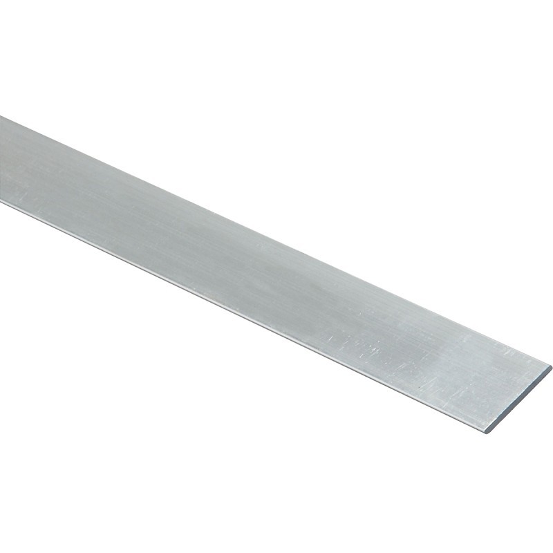 National Hardware N247-239 Flat Bar, 1 in W, 48 in L, 1/4 in Thick, Aluminum, Mi