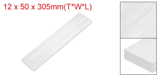 Square 6063 Aluminum Flat Bar, 1/2″ Thickness 2″ Width 12″ Length
