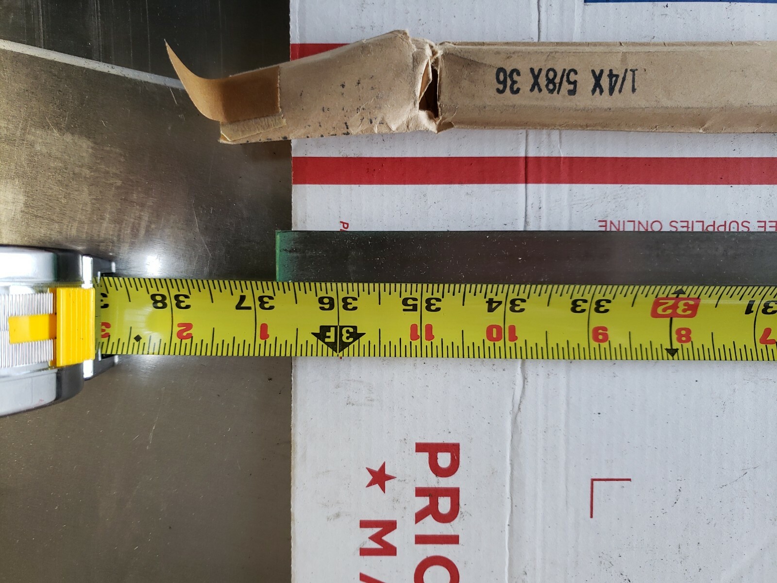 36″ x 5/8″ x 1/4″ Tool Steel Flat Stock,BLACKSMITH,Knife Making