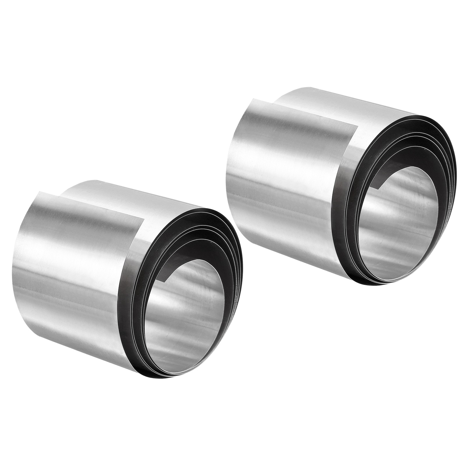 304 Stainless Steel Foil Roll，0.2mm x 50mm x 1M Polished Finish Plate 2pcs