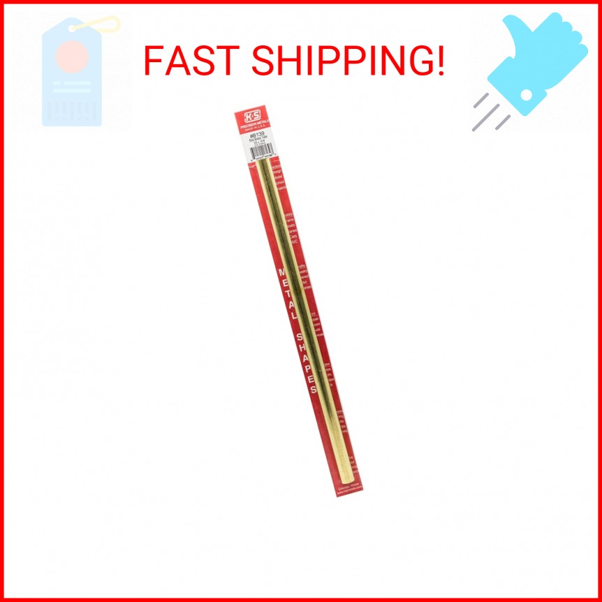K&S Precision Metals Round Brass Tube 8139 – 1/2″ OD x 0.014″ Wall x 12″ Long –