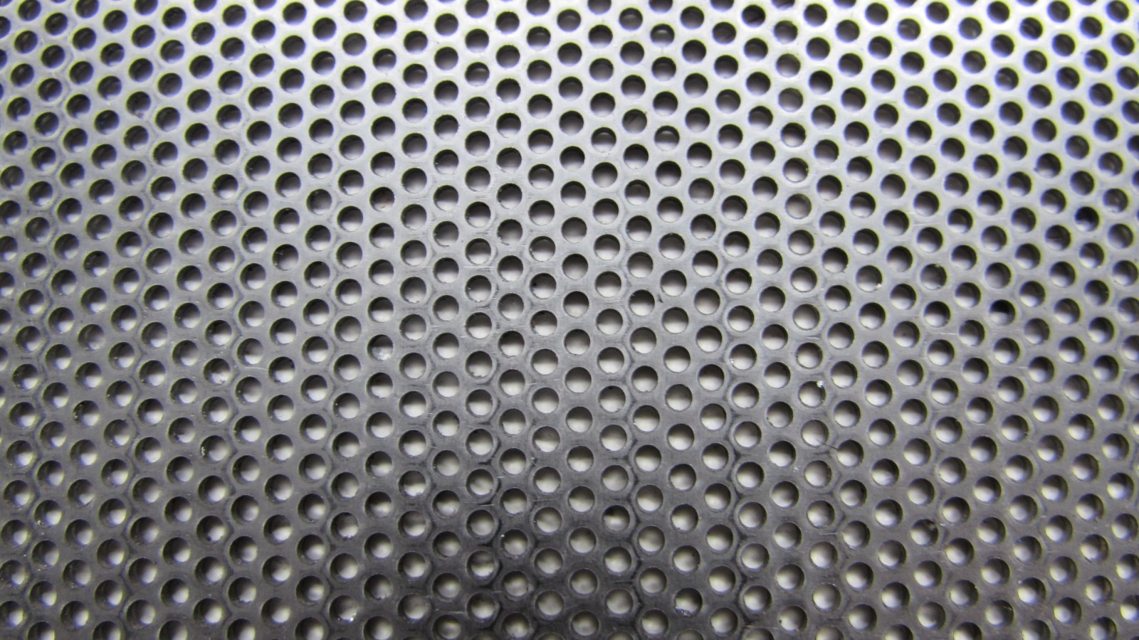 1/16 HOLES ON 3/32 CENTERS- 20 GA.STAINLESS PERFORATED SHEET- 11-1/2″ x 12″