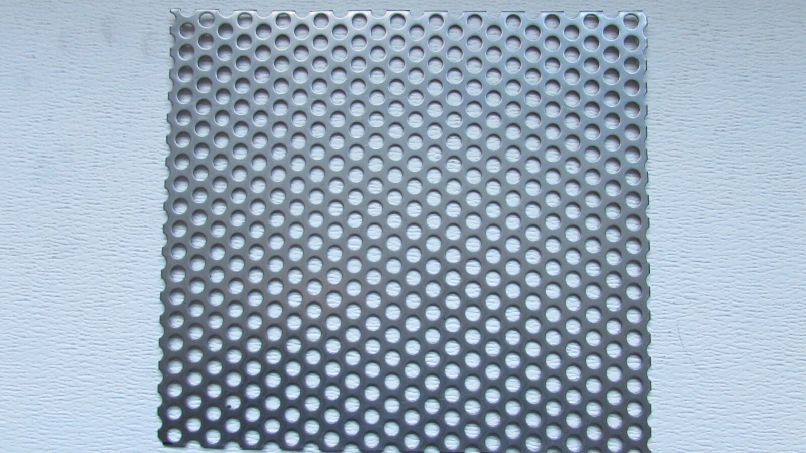 3/8″ HOLE 16 GAUGE 304 STAINLESS STEEL PERFORATED SHEET– 12 ” x 15-1/2″