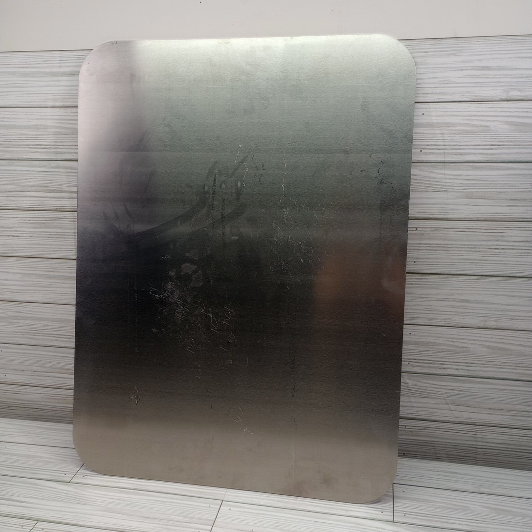 1/8″ 5052 Aluminum Sheet Plate 16.375″ X 21.75″ .125 W/ Vinyl Flat stock. 1 PC