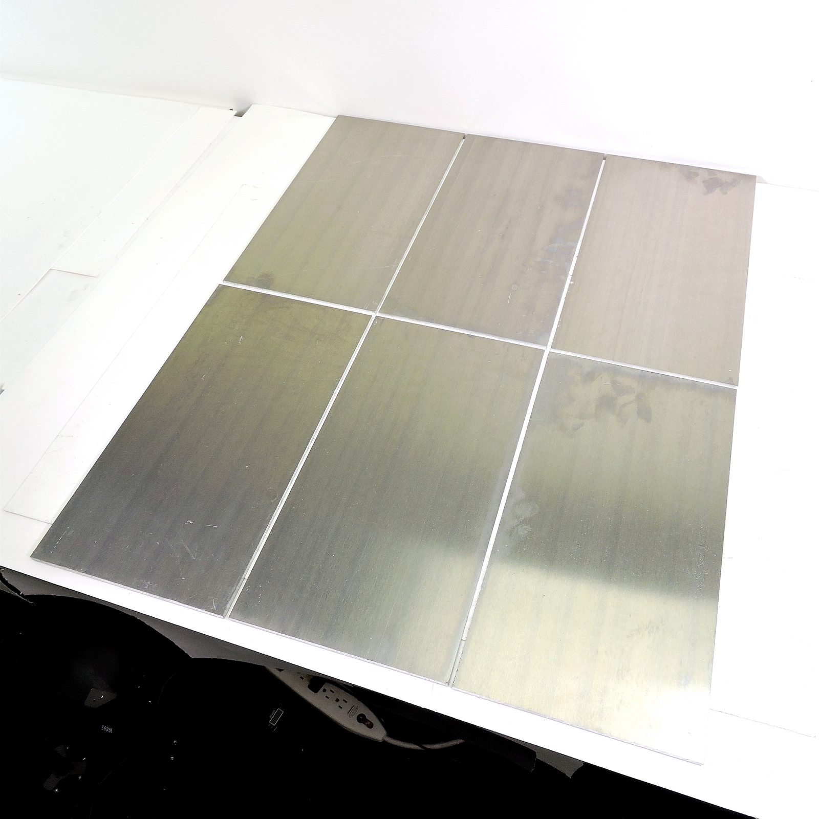 .1875″ thick Aluminum SHEET 9.5″ x 24″ Long Plate QTY 6 Flat Stock sku 125518