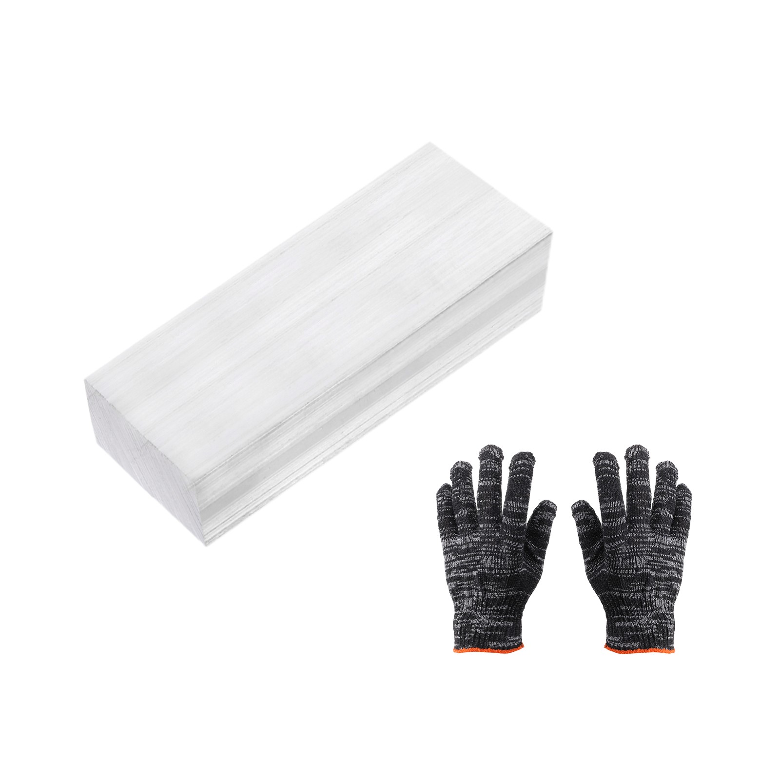 Square Aluminum Flat Bar, 1″ Thickness 1-9/16″ Width 4″ l with Glove