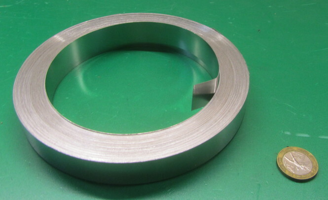301 Stainless Steel Sheet Shim, .010″ (+/-.0007″) x 3/4″ x 100 Foot Length