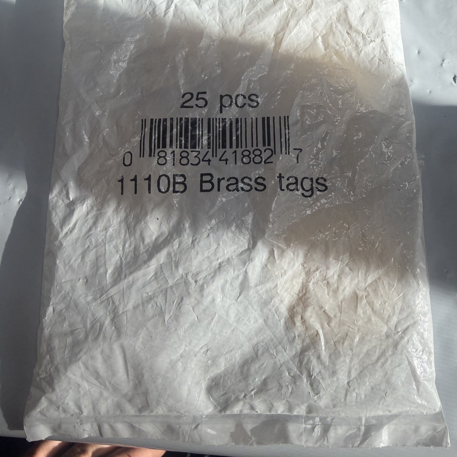 25 pcs NEW 2″ Round Blank Brass Tags NEW (B1)