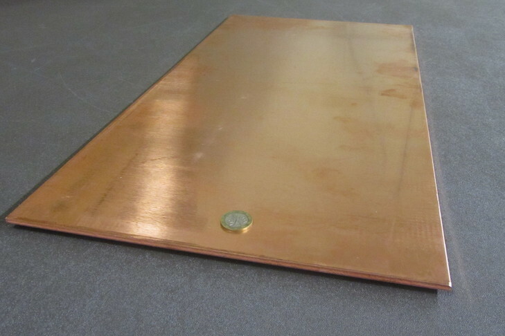 110 Copper Sheet Soft Annealed .187″ Thick x 12.0″ Wide x 24.0″ Length