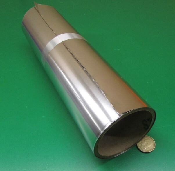 301 Stainless Steel Sheet Shim, .002″ (+/-.0002″) x 12.0″ x 10 Foot Length