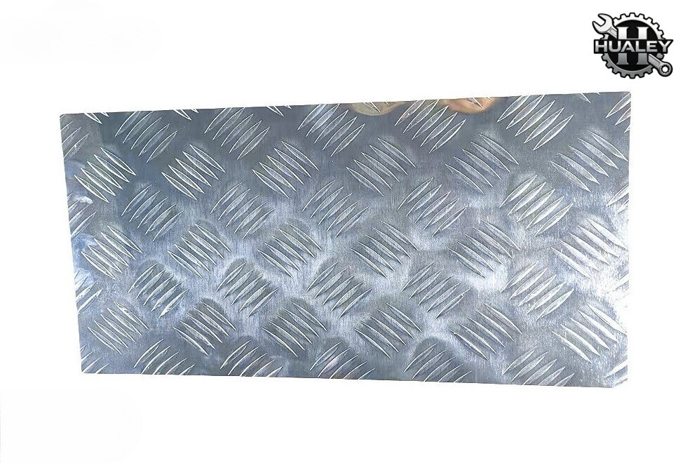 10″x20″ Polished Silver 5 Bar Tread Aluminum Plate Durable Outdoor Grade