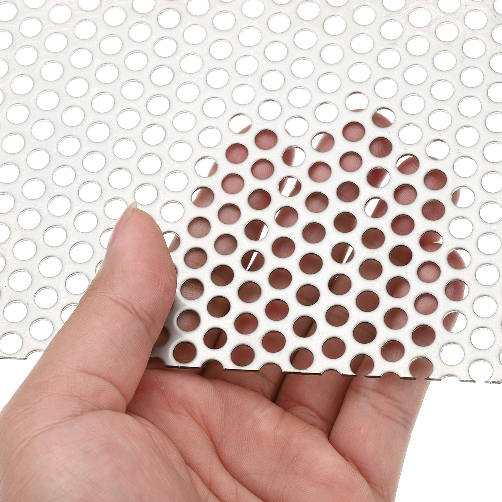 7.9″ L x 3.9″ W Perforated Metal Sheets, 16Ga 0.2″ Hole 304 Stainless Steel
