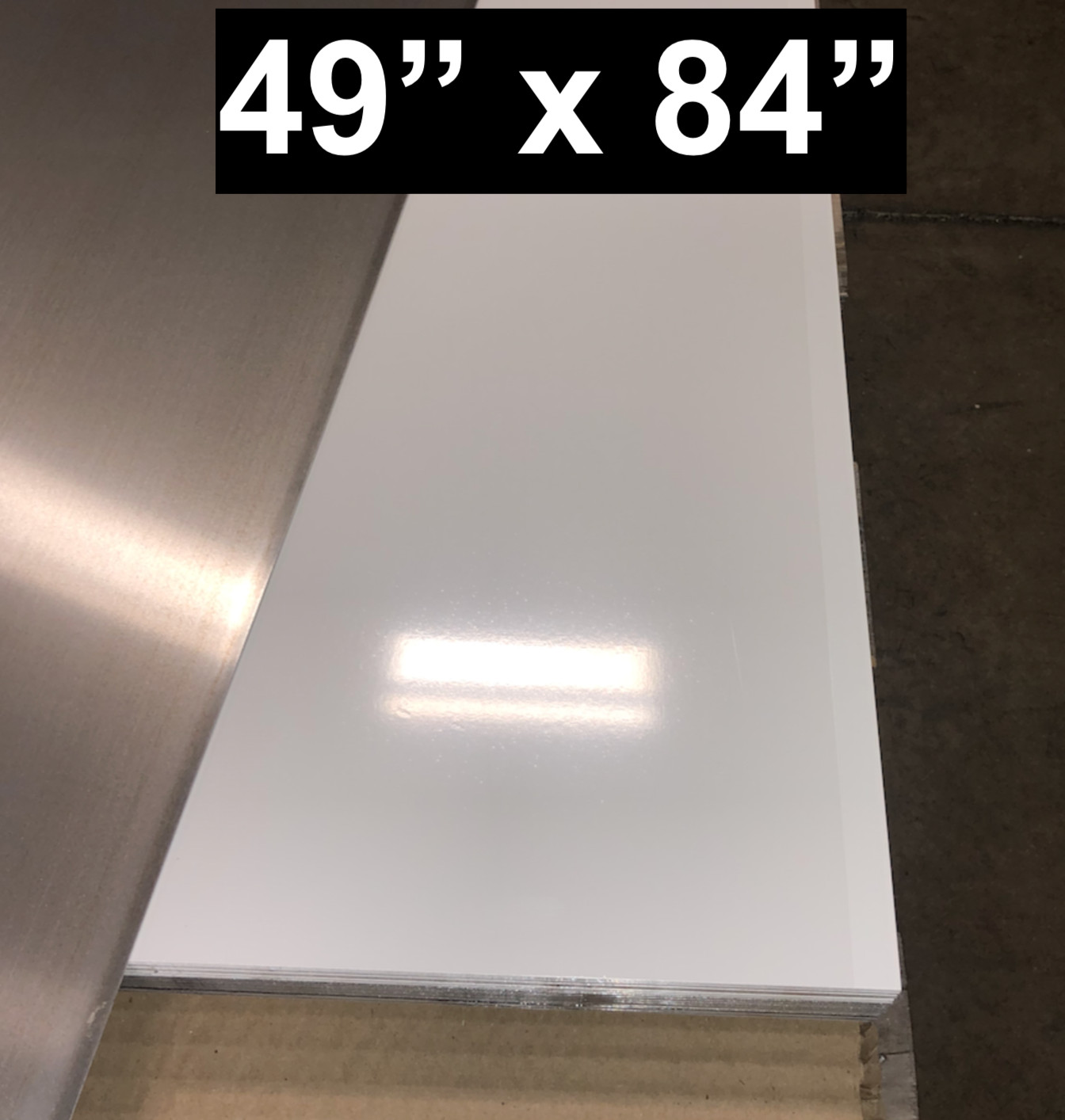 49″ x 84″ White Aluminum Sheet, Flat .030” Thick – Cargo Trailer Repair, Etc.