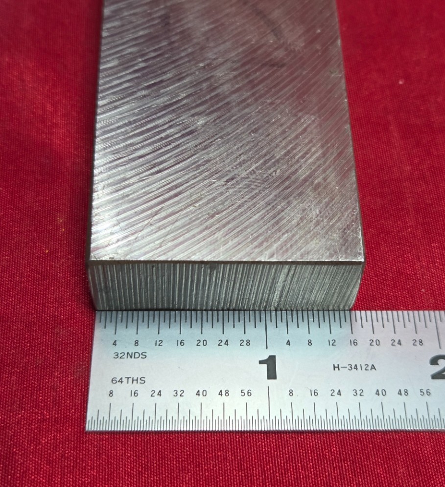 D2 Tool Steel Block Billet 3.840″ L x 1.525″ W x 0.60″ Thick, 15.8 Oz.