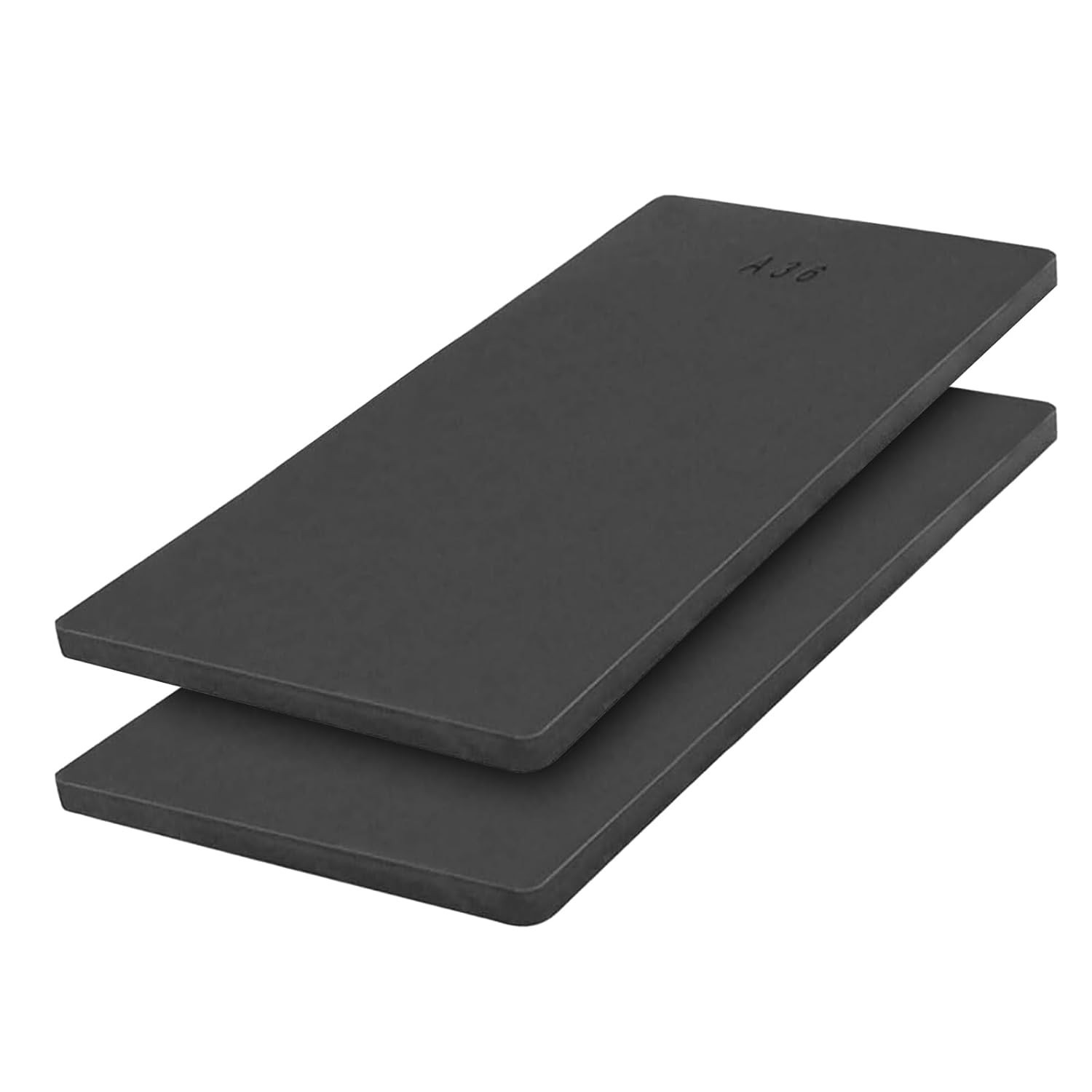 2 Pack 1/4 Hot Rolled Steel Plate A36 Steel Sheet 12 x 6 inch A36 Steel