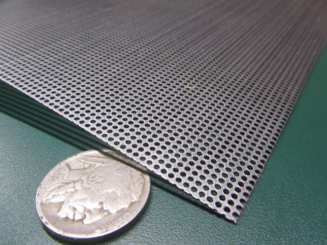 Perforated Steel Sheet .024″ Thick x 24″ x 24″, .045″ Hole Dia.