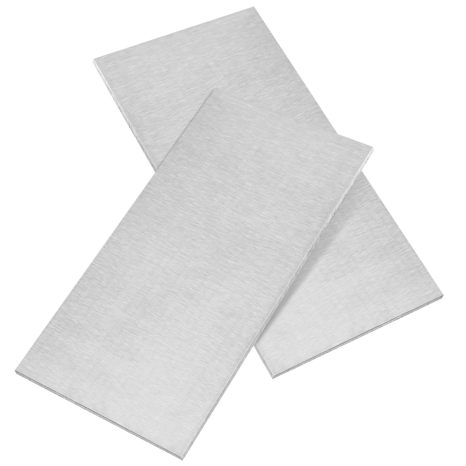 2 PCS 6×12 Inch 6061 Aluminum Sheet 1/4 Inch Thick Flat Plain Plate Metal