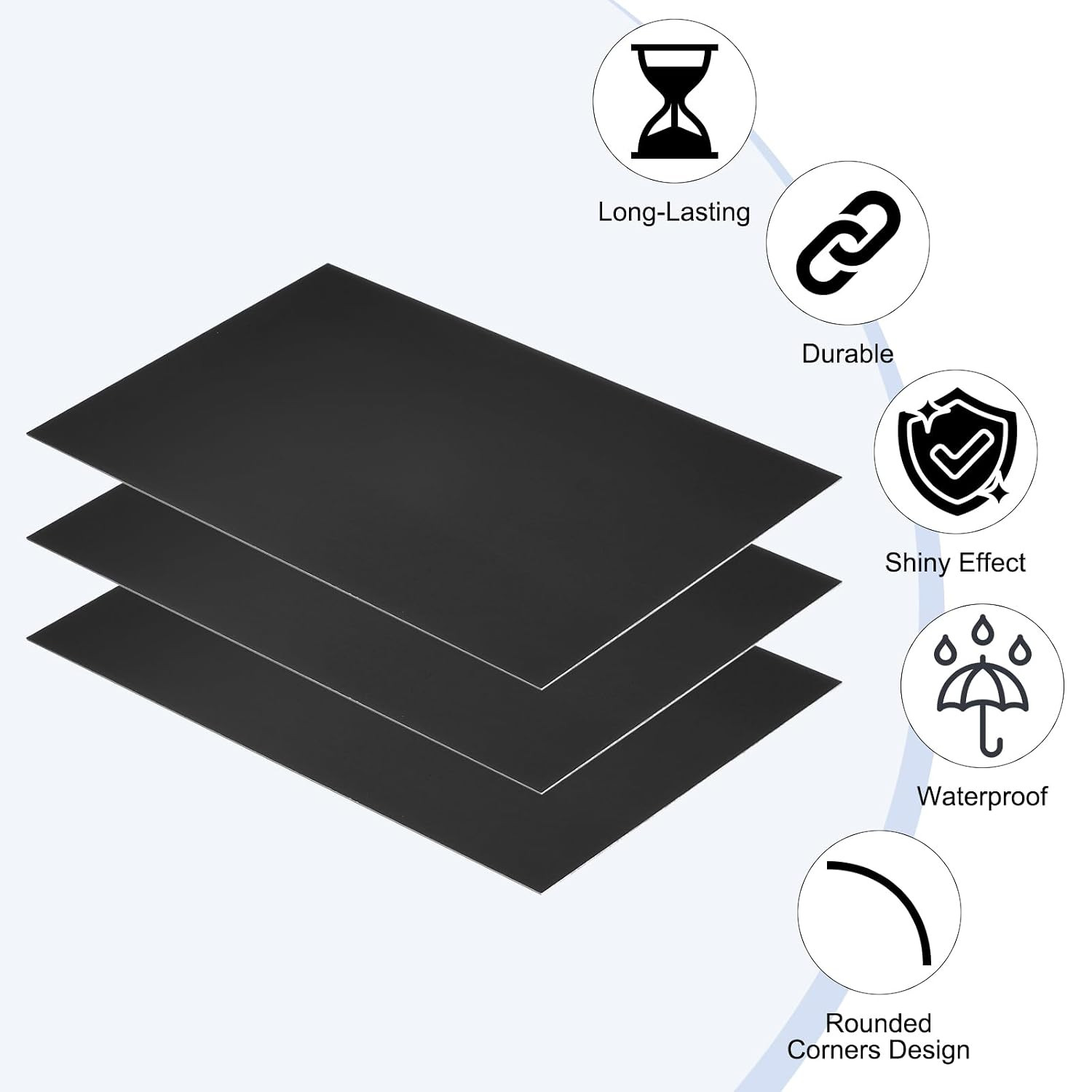 6X10 Inch Anodized Aluminum Sheet Metal, 3Pcs Laser Plates Engraving