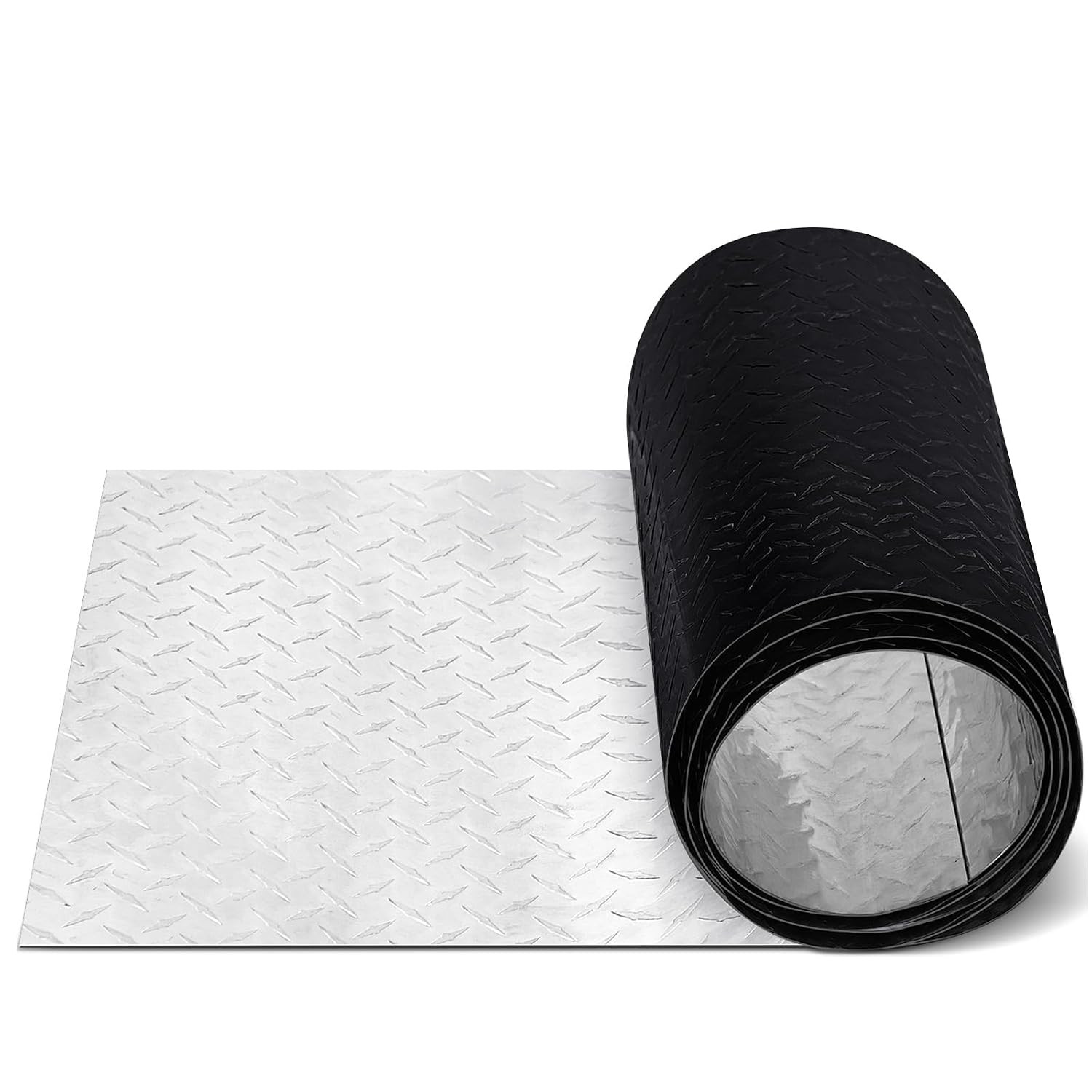 1Pcs 12” X 120” Black Diamond Plate Sheet Metal Heavy Duty Tread Aluminum Shee