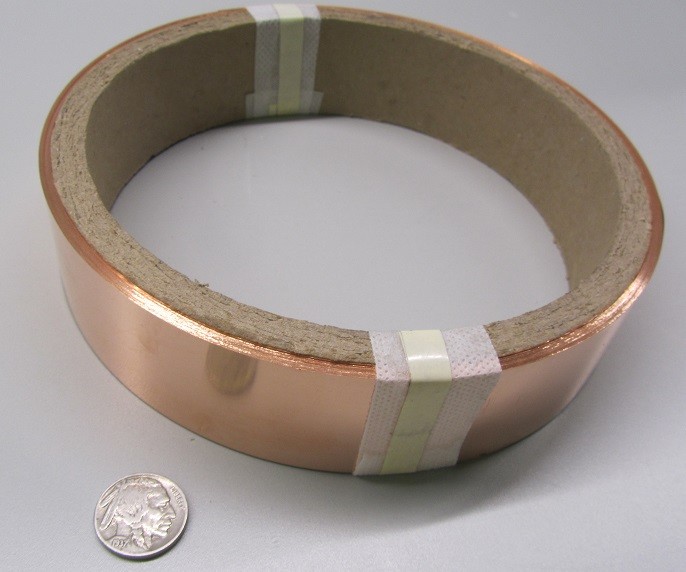 110 Copper Foil Soft Temper .002″ Thick x 1 1/2″ Wide x 100 Foot Length
