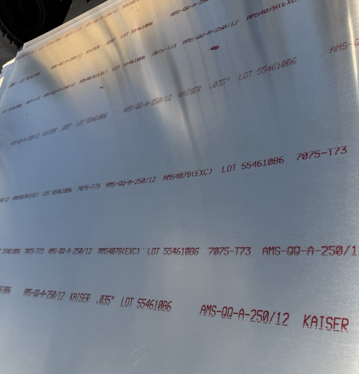Aluminum 7075-T73 Sheet 60″ x 103″ x .035″