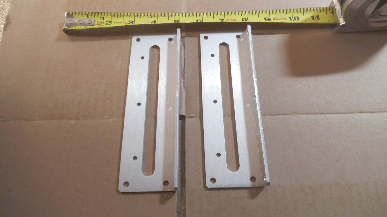 Set of 2 Aluminum L brackets, 6-1/2″ x 2″ x 1/2 ” x point 120″ thick