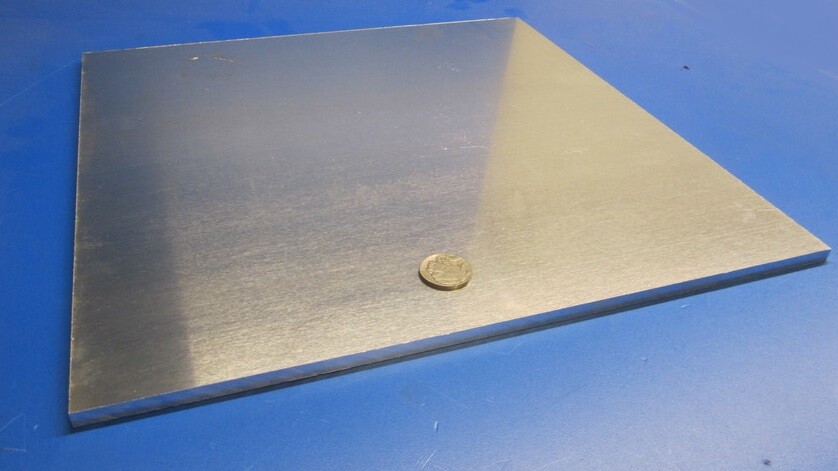 2024 Aluminum Sheet, T351, .250″ (1/4″) Thick x 12.0″ Width x 12.0″ Length
