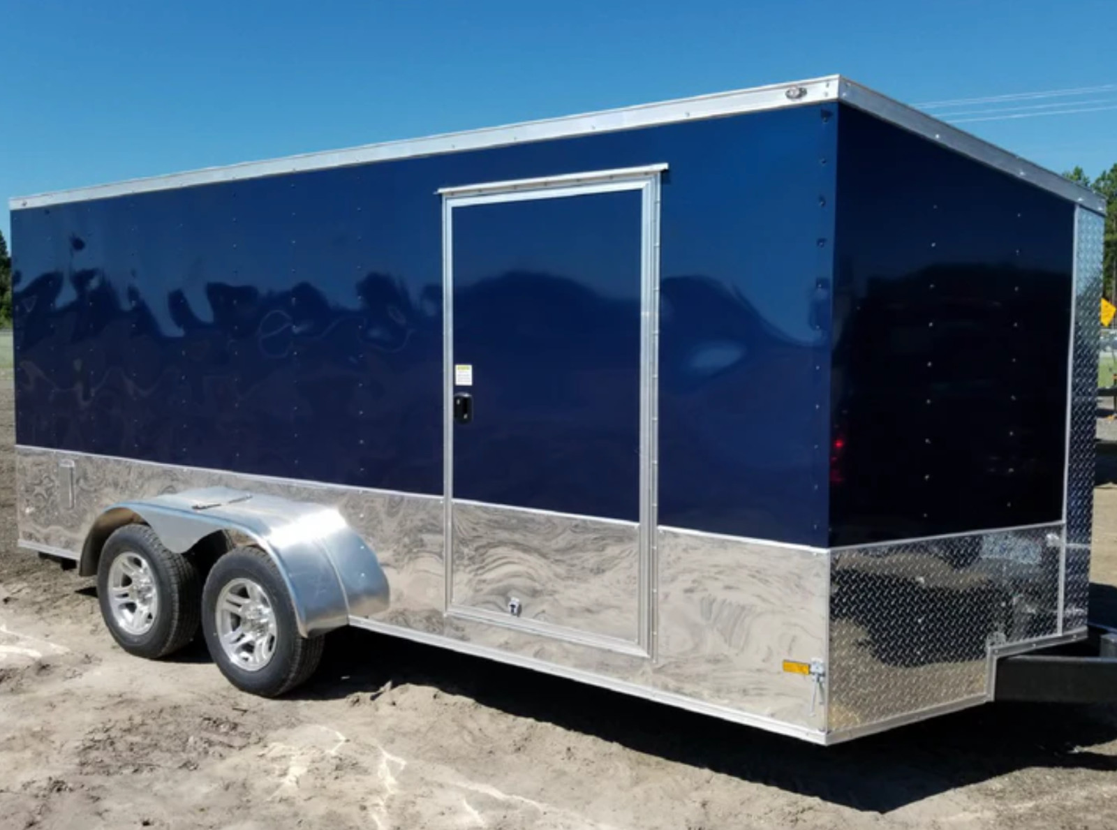 49″ x 96″ Indigo Blue Aluminum Sheet, Flat .030” Thick – Cargo Trailer Repair