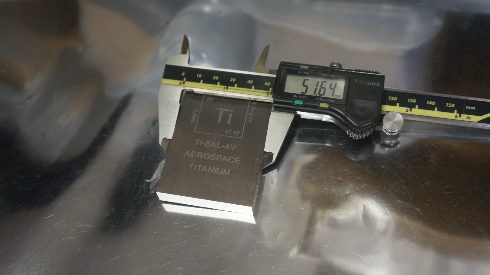 High Quality Grade 5 Ti6Al4V Titanium flat plate 10mm x 52mm x 82mm