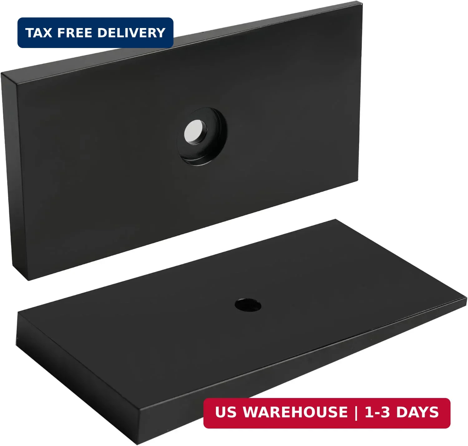 2.5″ Wide 4° Degree Steel Leaf Spring Shims 800061 2PCS (Black)