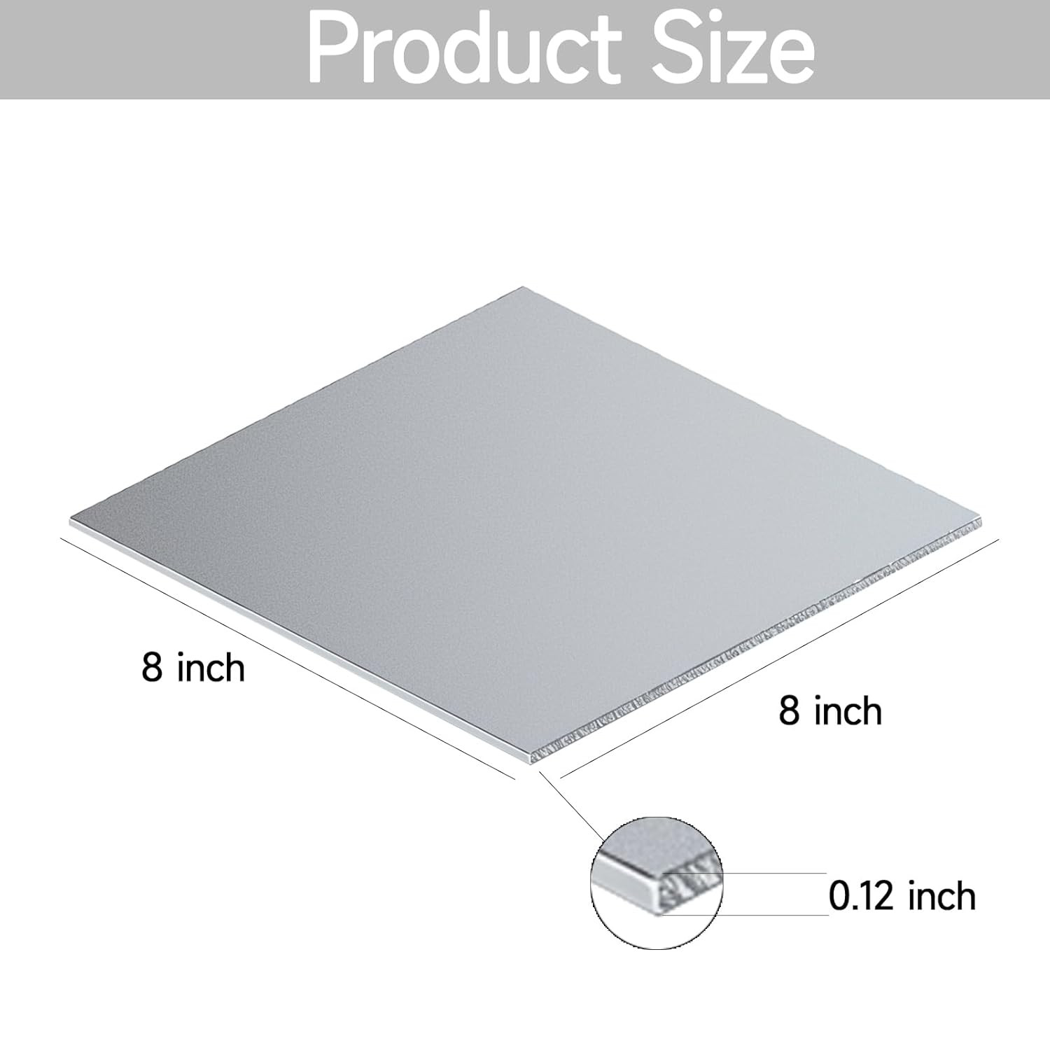 304 Stainless Steel Sheet – 8″ X 8″ X 1/8″ Thin Stainless Steel Plate 1/8 Inch T