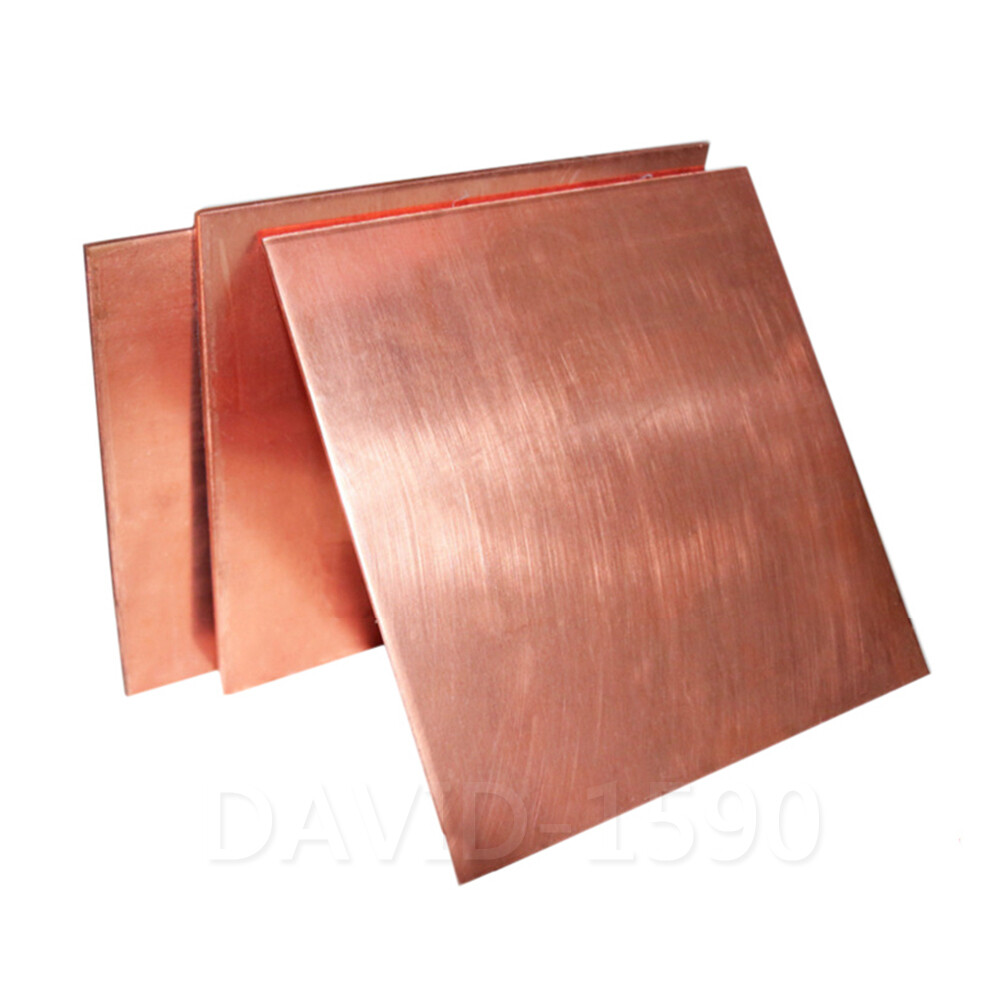 1pcs 99.9% Pure Copper T2 Cu Metal Sheet Plate Copper Sheet Bar Thick 0.8mm-5mm